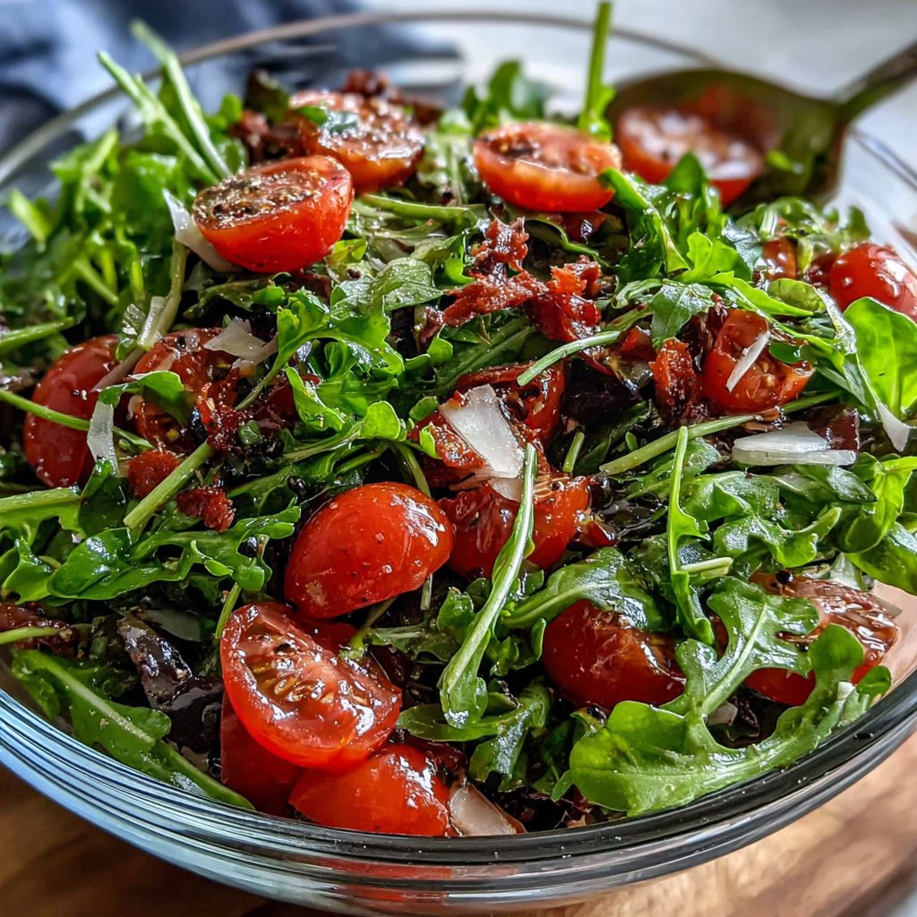 Spring Spinach and Arugula Salad
