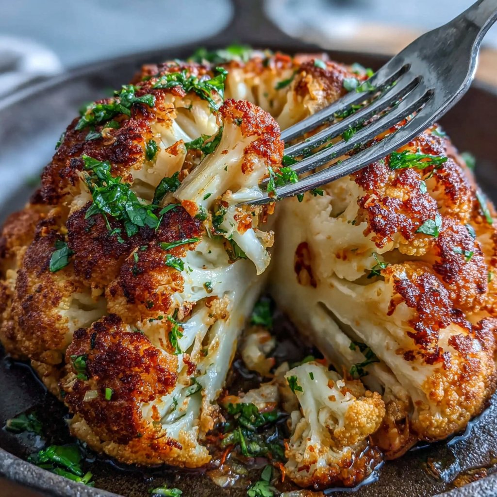 Roasted Cauliflower with Turmeric