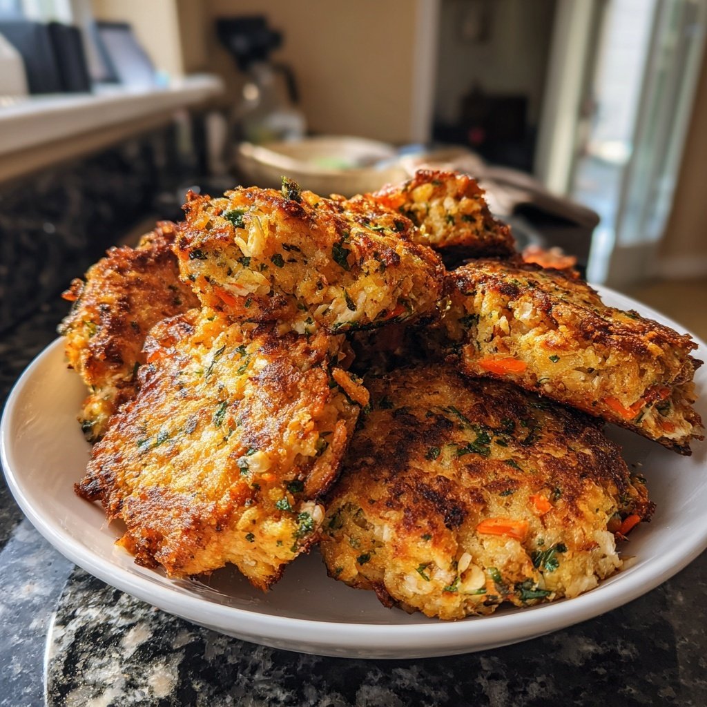 Crunchy Salmon and Vegetable Patties