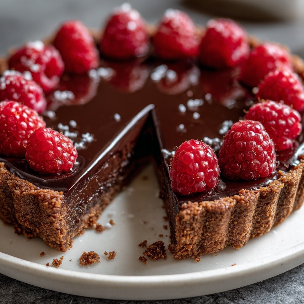 Elegant Chocolate Raspberry Tart