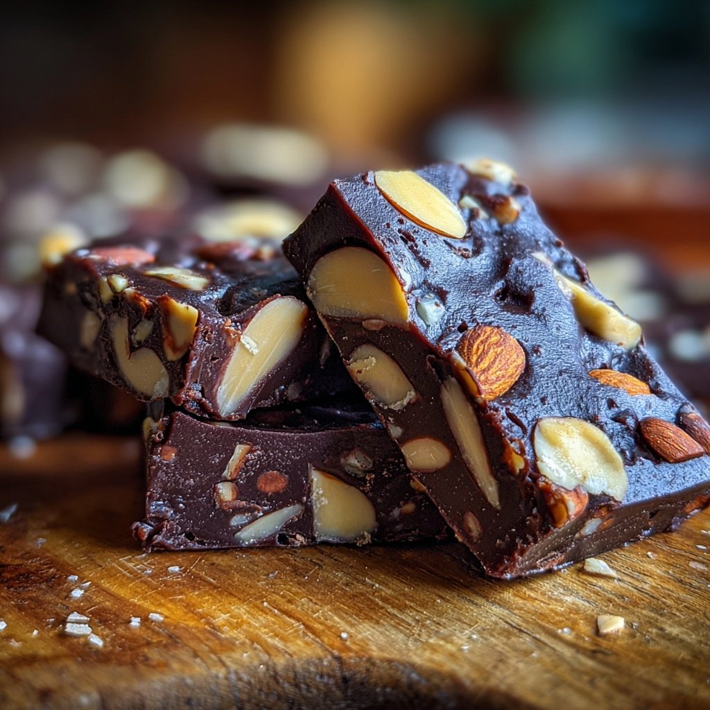 Dark Chocolate Almond Fudge